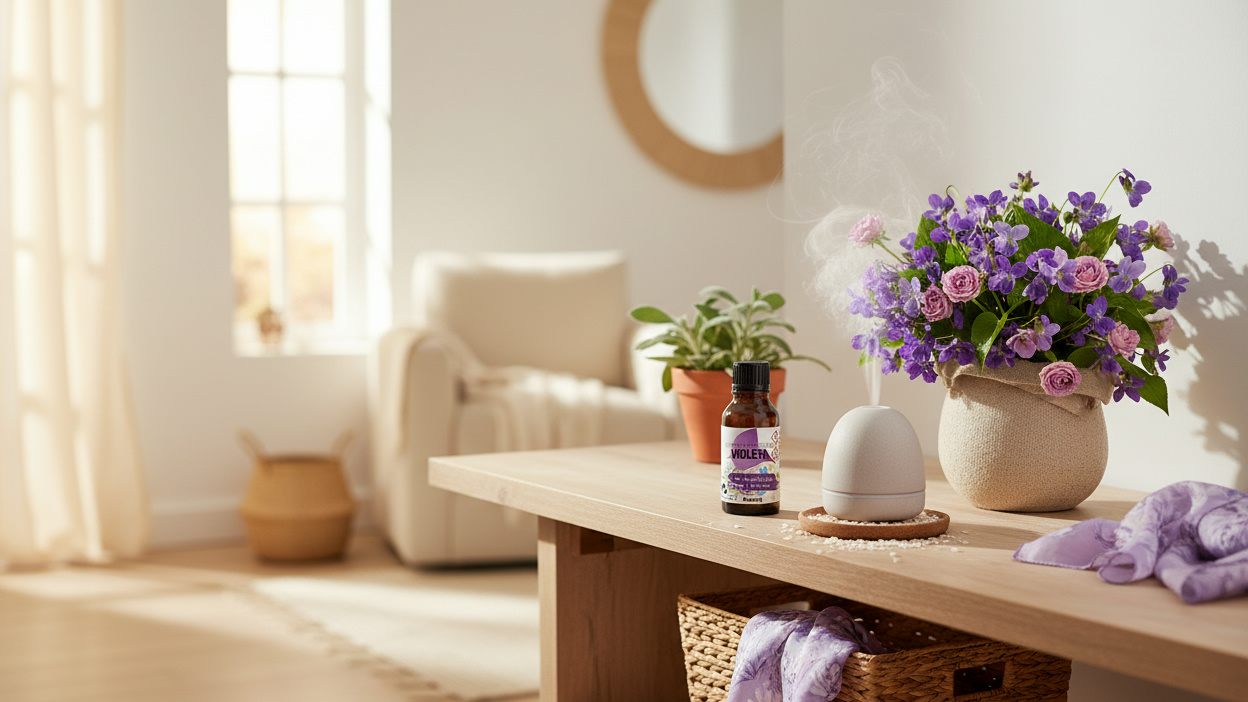 Aroma a Violeta: El Secreto del Bienestar Empolvado en Casa