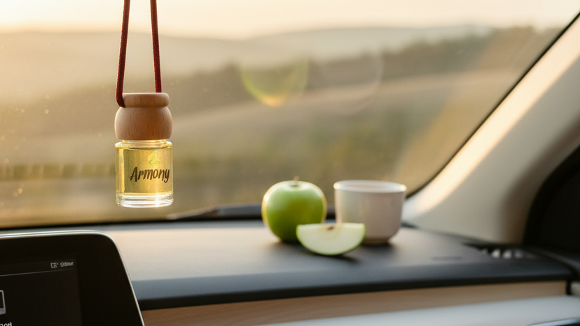 Ambientador de coche de manzana verde: trucos para que el aroma dure más